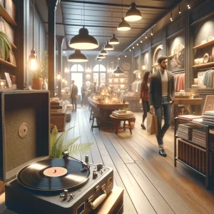 une atmosphère musicale agréable dans un magasin